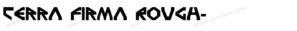 Terra Firma Rough字体转换
